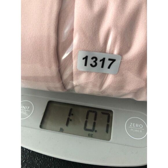 Show Me Your MuMu Michelle Flutter Sleeve Maxi Dress Chiffon Size S Pale Pink - Picture 11 of 11